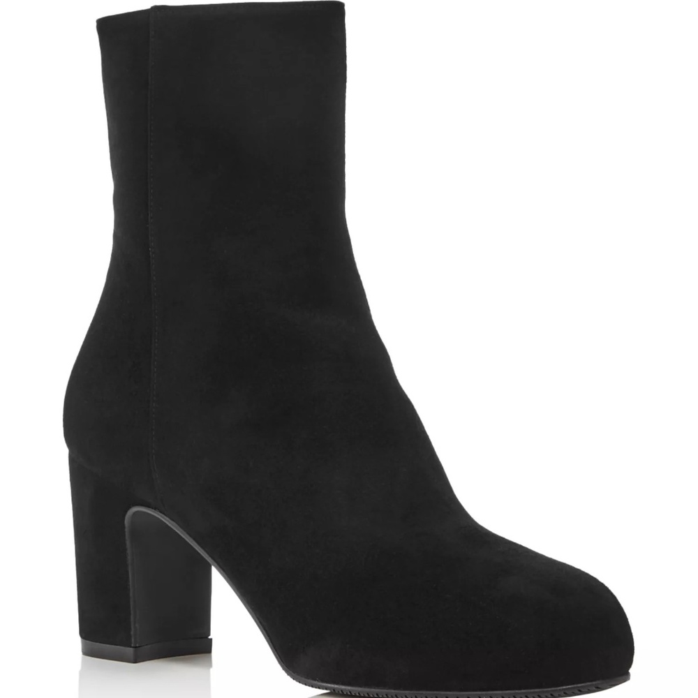 ✨NWT✨ STUART WEITZMAN Gianella Block Heel Booties Boots in Black Sz 9M, EU 39.5 - Picture 2 of 7